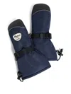 Bonpoint Strap-fastening Mittens In Blue
