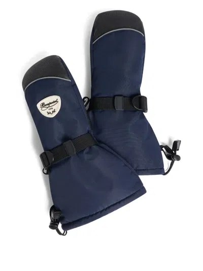Bonpoint Babies' Strap-fastening Mittens In Blue