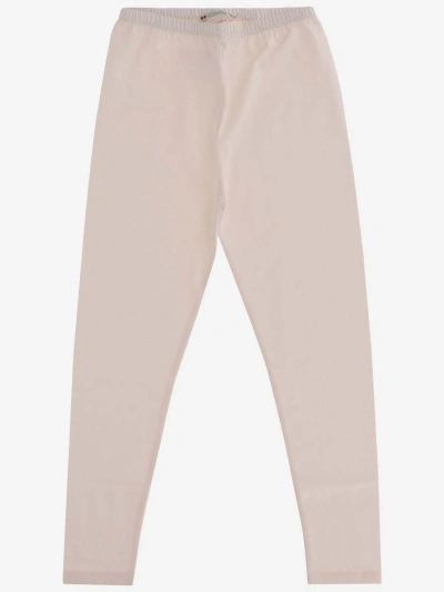 Bonpoint Kids' Stretch Cotton Leggings In Pink