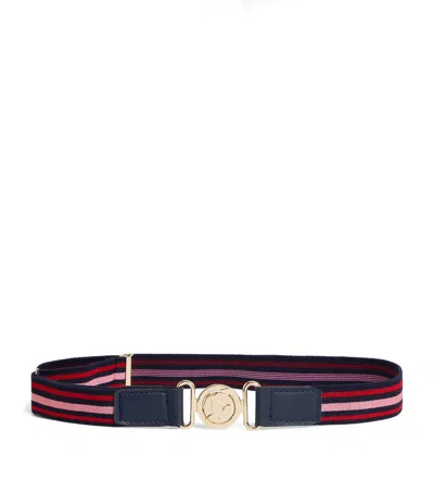 Bonpoint Kids'  Stripe Belt In Navy