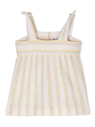 Bonpoint Babies' Stripe-print Blouse In White