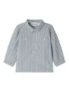 Bonpoint Striped Button-fastening Shirt In Blue