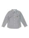 Bonpoint Striped Button-up Shirt In Gray