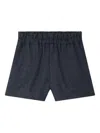 Bonpoint Striped-pattern Elasticated-waist Shorts In Black