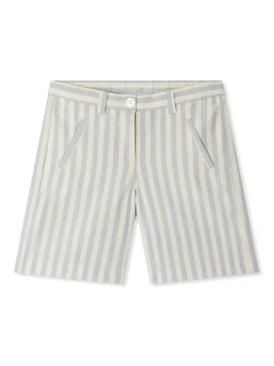 Bonpoint Kids' Striped Shorts In Blue