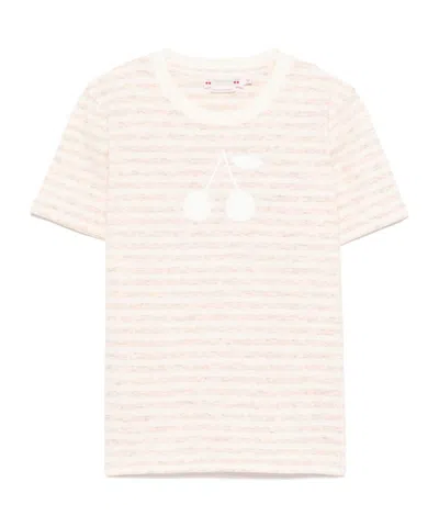 Bonpoint Striped T-shirt In Beige