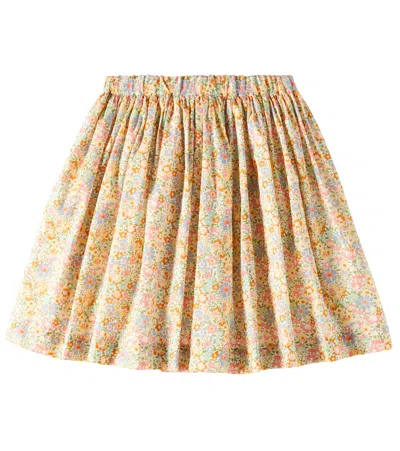 Bonpoint Kids' Suzon Cotton Skirt In Multicoloured