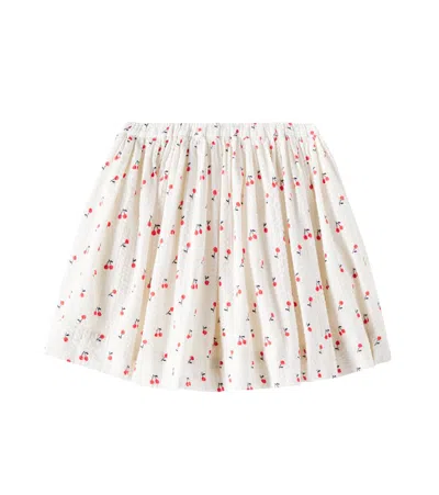 Bonpoint Kids' Suzon Floral Cotton Skirt In Im Geranium