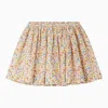 Bonpoint Suzon Orange Cotton Skirt In Multicolor