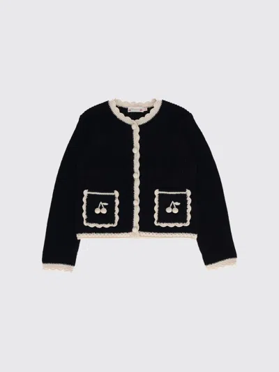 Bonpoint Sweater Kids Color Blue In Black
