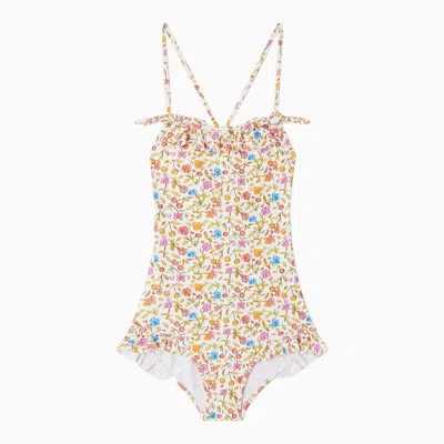 Bonpoint Swimwear Abbie Orange In Multicolor