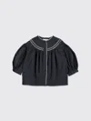 Bonpoint Kid - Elham Embroidered Blouse In Black