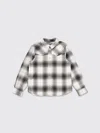 Bonpoint Grey Shirt For Boy In Multi
