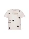 Bonpoint Thida T-shirt With Polka Dot Print In Organic Cotton In White