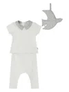 Bonpoint T-shirt With Pants Set In White