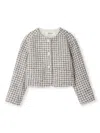 Bonpoint Tabitha Cotton-blend Tweed Jacket In Blue