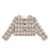 Bonpoint Tabitha Tweed Jacket In Multicoloured