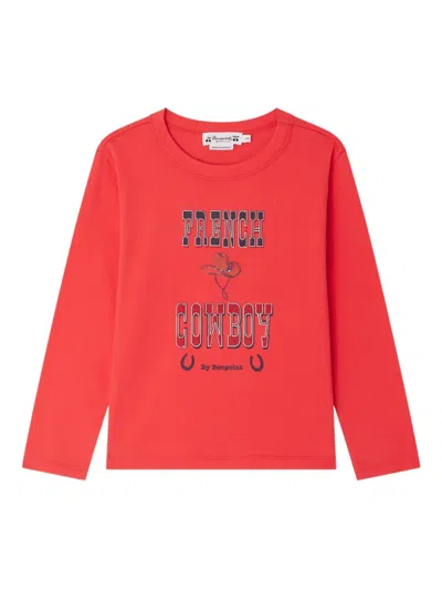 Bonpoint Kids' Tadda Cowboy T-shirt In Red
