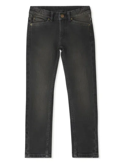 Bonpoint Kids' Tael Straight-leg Jeans In Grey