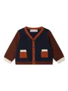 Bonpoint Tahiel Colour-block Cardigan In Blue