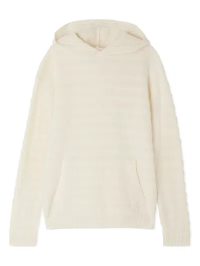 Bonpoint Kids' Tahil Cashmere Hoodie In Neutrals