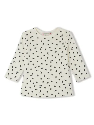 Bonpoint Babies' Tahsina Cherry-print T-shirt In Neutrals