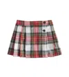 Bonpoint Talissa Checked Wool Skirt In Multicoloured