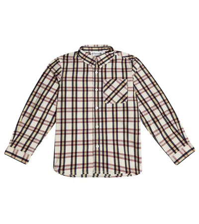 Bonpoint Kids' Tango Checked Cotton Shirt In Multicoloured