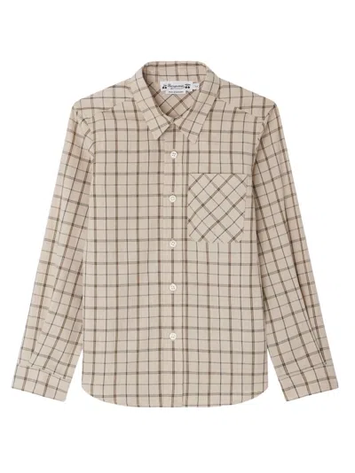 Bonpoint Kids' Tango Checked Shirt In Neutral
