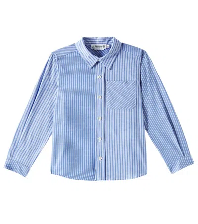 Bonpoint Kids' Hemd Tango Aus Baumwollpopeline In Blau