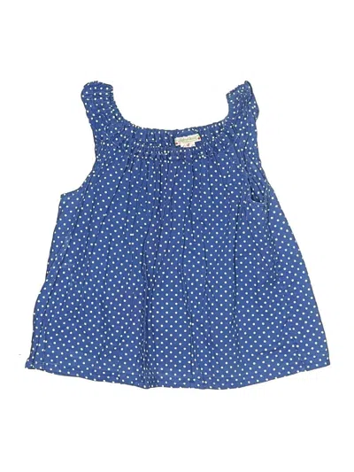 Pre-owned Bonpoint Kids' Tank Top Blue Ruffles Neckline Tops