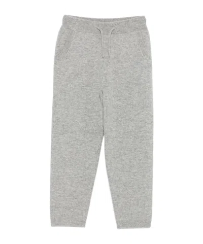 Bonpoint Kids'  Tapered Drawstring Waist Track Pants In Gray