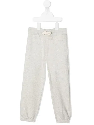 Bonpoint Kids' Tapered Track Trousers In White