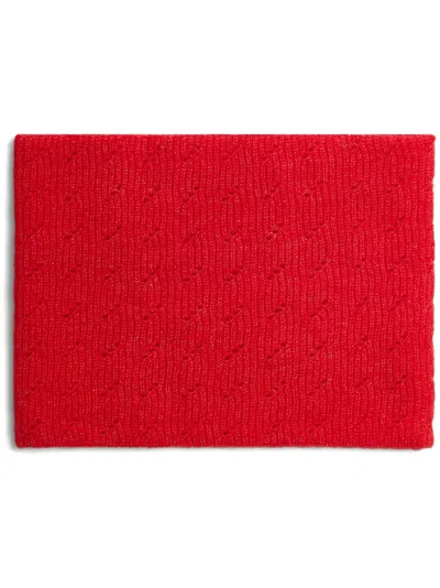 Bonpoint Kids' Tatodine Ribbed-knit Snood In Red