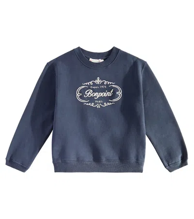 Bonpoint Kids' Tayla Cotton Sweatshirt In Blue