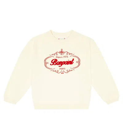 Bonpoint Kids' Sweatshirt Tayla Aus Baumwolle In Ecru