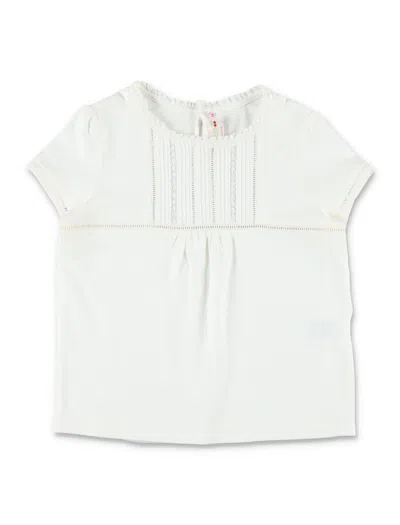 Bonpoint Kids' Tee Ricamo In White
