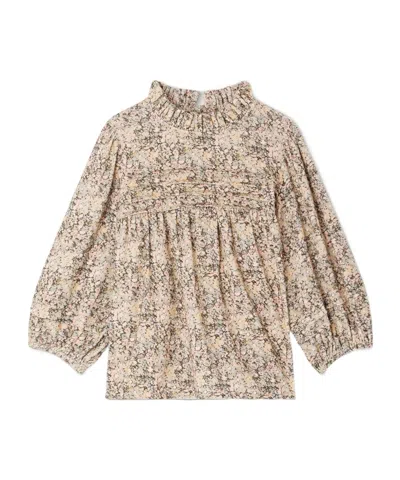 BONPOINT BONPOINT TESS FLORAL PRINTED CORDUROY BLOUSE
