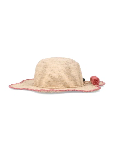 Bonpoint The Lila Mini Sun Hat For Girls In Naturel