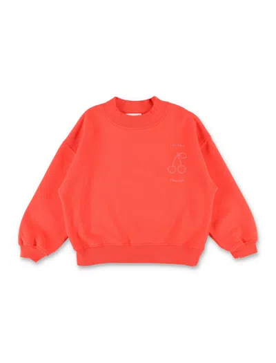 Bonpoint The Mini Girls' Relaxed Fit Sweatshirt In Coral