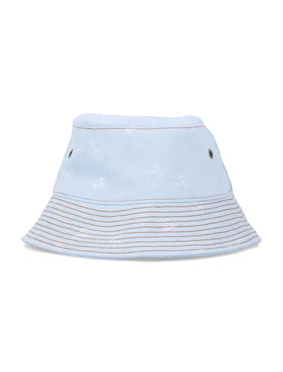 Bonpoint Theana Mini Bucket Hat - Playful Charm For Girls In Blue