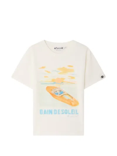 Bonpoint Kids' Thibald Graphic-print T-shirt In Neutral