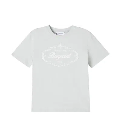 Bonpoint Kids' Thibald Logo Cotton Jersey T-shirt In Blue