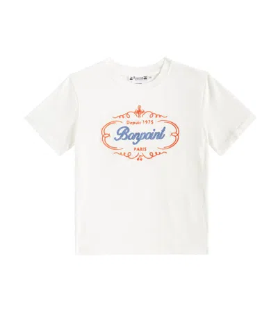 Bonpoint Kids' Thibald Logo Cotton Jersey T-shirt In White