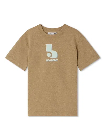 Bonpoint Kids' Thibald Logo-print T-shirt In Neutrals