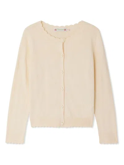 Bonpoint Kids' Thindra Cardigan In Ivoire