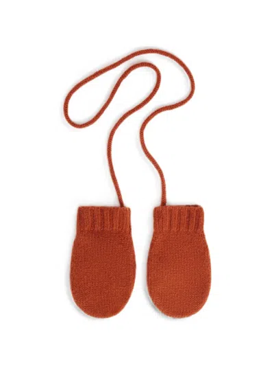 Bonpoint Babies' Thuri Knitted Mittens In Orange