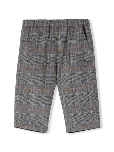 Bonpoint Babies' Thursday Check-pattern Trousers In Grey