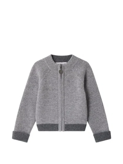 Bonpoint Babies' Thylio Zip-up Cardigan In Grey