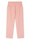 Bonpoint Tiche Cotton Trousers In Pink